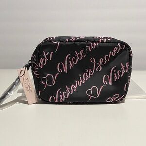 Victoria's Secret Black and Pink Cosmetic Case